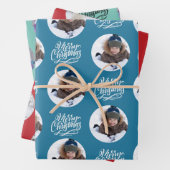 Eigen kerstfoto set 3 inpakpapier vel (In situ)