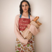 Eigen kerstgemberbrood Rood Groen Wit Schort