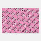 Eigen kerstinpakbladen voor golfers inpakpapier vel (Voorkant 3)