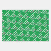 Eigen kerstinpakbladen voor golfers inpakpapier vel (Voorkant)