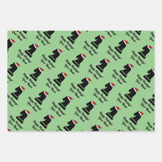 Eigen kerstinpakbladen voor schaken inpakpapier vel (Voorkant 3)