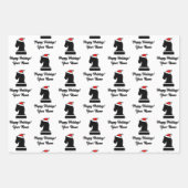 Eigen kerstinpakbladen voor schaken inpakpapier vel (Voorkant)