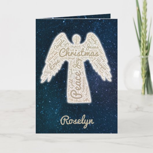 Eigen kerstkaart voor religieuze feestdagen (Voorkant)