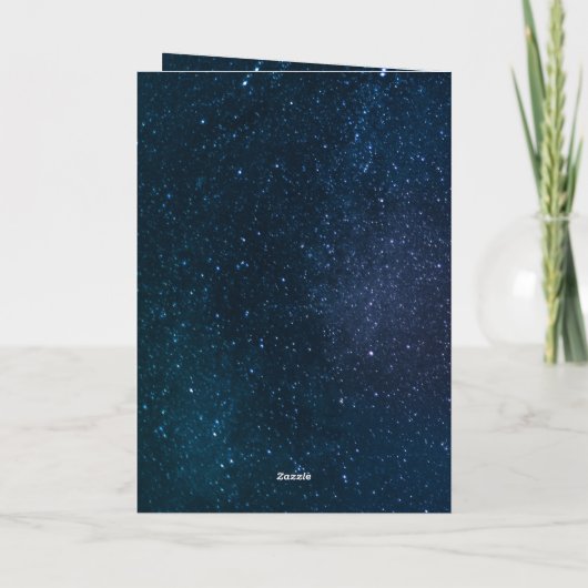 Eigen kerstkaart voor religieuze feestdagen kaart (Achterkant)