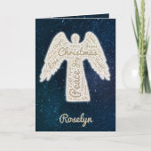 Eigen kerstkaart voor religieuze feestdagen kaart (Voorkant)