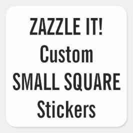 Eigen kerstkaartjes voor kerstmis Blank Sjabloon Vierkante Sticker