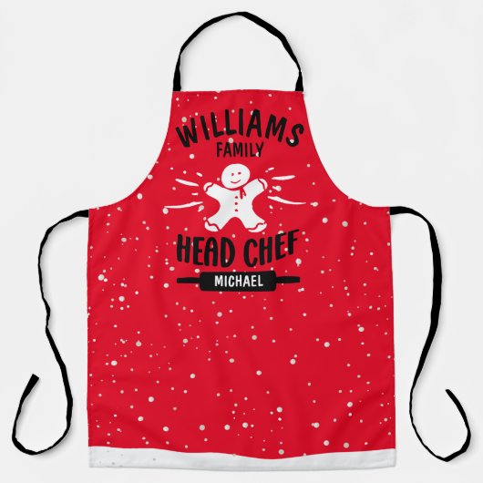 Eigen kerstkalk, overeenkomend Schort (Voorkant)