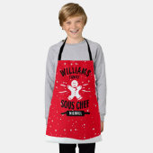 Eigen kerstkalk, overeenkomende familie schort (Gedragen)