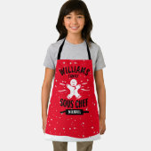 Eigen kerstkalk, overeenkomende familie schort (Insitu)