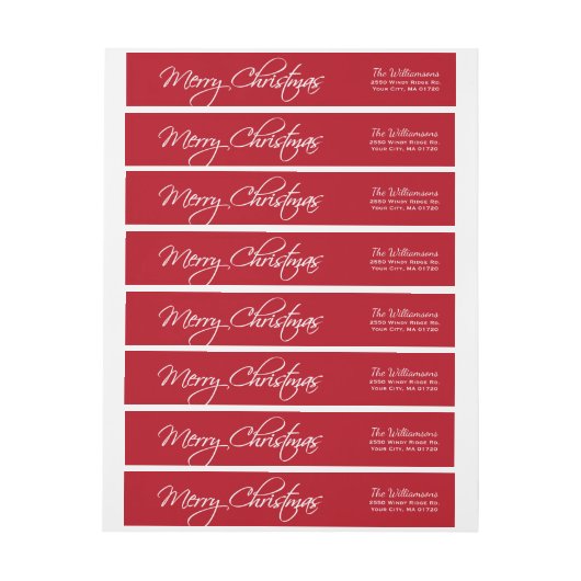 Eigen kerstkalligrafie (Vel)