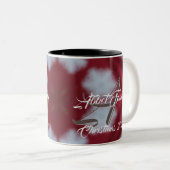 Eigen kerstkerstkerstkerstcadeautjes met cacao - M Tweekleurige Koffiemok (Voorkant rechts)