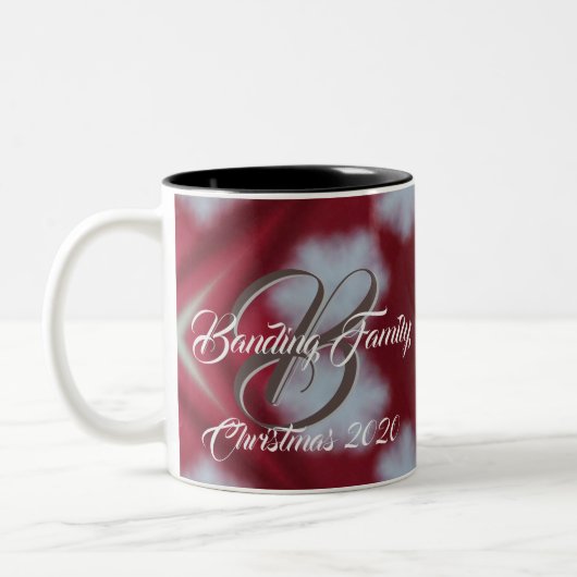 Eigen kerstkerstkerstkerstcadeautjes met cacao - M Tweekleurige Koffiemok (Links)