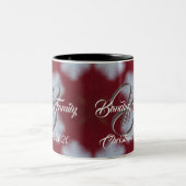 Eigen kerstkerstkerstkerstcadeautjes met cacao - M Tweekleurige Koffiemok (Center)