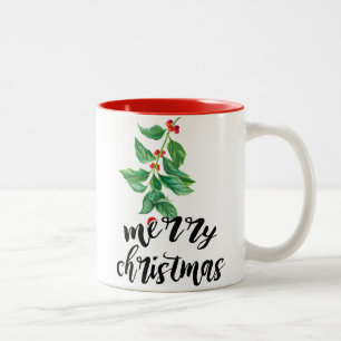 Eigen kerstkerstkerstkerstkerstkerstman tweekleurige koffiemok