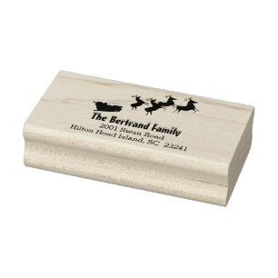Eigen kerstkerstkerstkerstkerstsrenrenminnenhoes rubberstempel