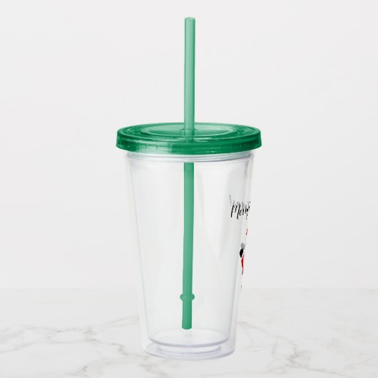 Eigen kerstkerstkerstkerstpanacrylantbril acryl drinkbeker (Rechts)