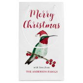 Eigen kerstkerstkerstmankolibrie klein cadeauzakje (Achterkant)