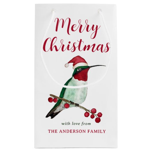 Eigen kerstkerstkerstmankolibrie klein cadeauzakje (Achterkant)