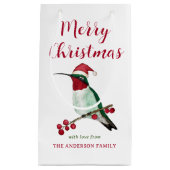 Eigen kerstkerstkerstmankolibrie klein cadeauzakje (Voorkant)