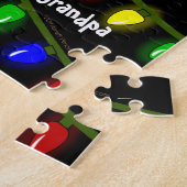 Eigen kerstlampje Jigzaag Puzzle Legpuzzel (Zijkant)