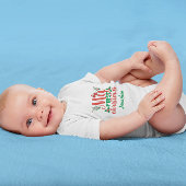 Eigen kerstman voor baby's eerste kerstman romper