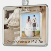 Eigen kerstmis als de heer en mevrouw Ornament (Links)