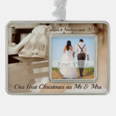 Eigen kerstmis als de heer en mevrouw Ornament (Voorkant)