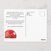 Eigen kerstmis - Bedankt voor je berichten Briefkaart (Achterkant)