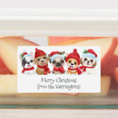 Eigen kerstmis- en Feestdagen labels (Aangebracht)