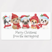 Eigen kerstmis- en Feestdagen labels (Design 1)