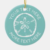 Eigen Kerstmis in juli en dollarversiering Keramisch Ornament (Voorkant)