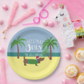 Eigen Kerstmis in juli Papieren Bordje (Feest)
