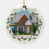 Eigen kerstmis in ons nieuwe startpunt 2022 keramisch ornament (Achterkant)