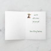 Eigen kerstmis Je geit, Humor Feestdagen Kaart (Binnen)