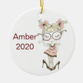 Eigen kerstmis keramisch ornament (Voorkant)