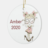 Eigen kerstmis keramisch ornament (Links)