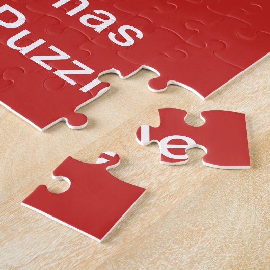 Eigen Kerstmis, puzzel voor jigzaag Legpuzzel (Zijkant)