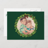 Eigen kerstmis Voeg je eigen fotoserie toe Feestdagenkaart (Voorkant / Achterkant)