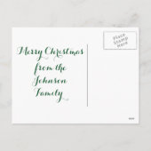 Eigen kerstmis Voeg je eigen fotoserie toe Feestdagenkaart (Achterkant)