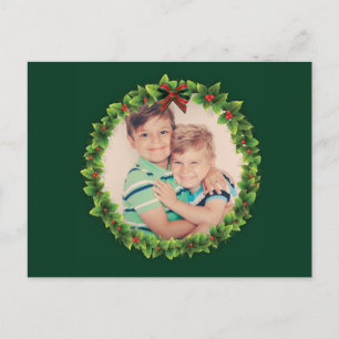 Eigen kerstmis Voeg je eigen fotoserie toe Feestdagenkaart
