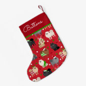 Eigen kerstnaam Pomeranian Kleine Kerstsok (Achterkant (Hangend))