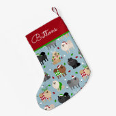 Eigen kerstnaam Pomeranian Kleine Kerstsok (Achterkant (Hangend))