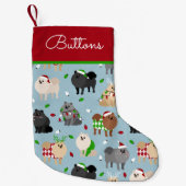 Eigen kerstnaam Pomeranian Kleine Kerstsok (Voorkant)