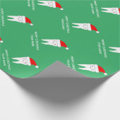 Eigen kerstnaam voor cartoon met kerstmis cadeaupapier (Hoek)