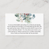 Eigen kerstnotities voor Evergreen Informatiekaartje (Voorkant)