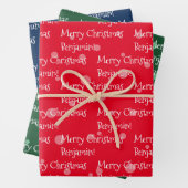 Eigen kerstpapier (3 vellen) inpakpapier vel (In situ)