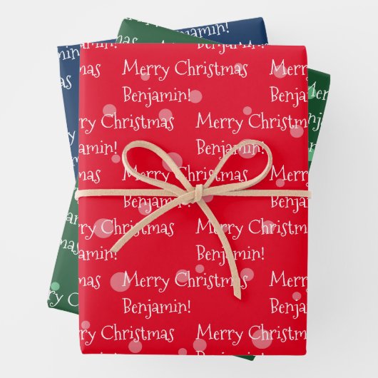 Eigen kerstpapier (3 vellen) inpakpapier vel (In situ)