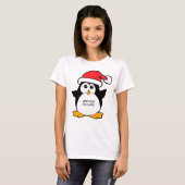 Eigen kerstpinguïn t-shirt (Voorkant volledig)