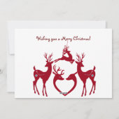 Eigen kerstrendierenset feestdagenkaart (Achterkant)