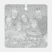 Eigen kerstsieruithoeksport metalen ornament (Achterkant)